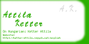 attila ketter business card